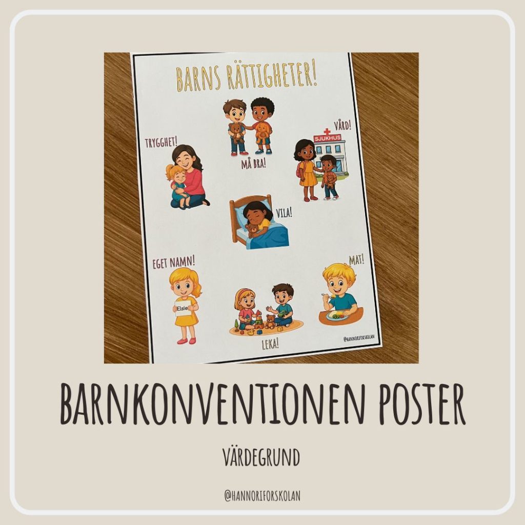 Barnkonventionen poster