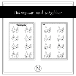 Tiokompisar - snögubbar