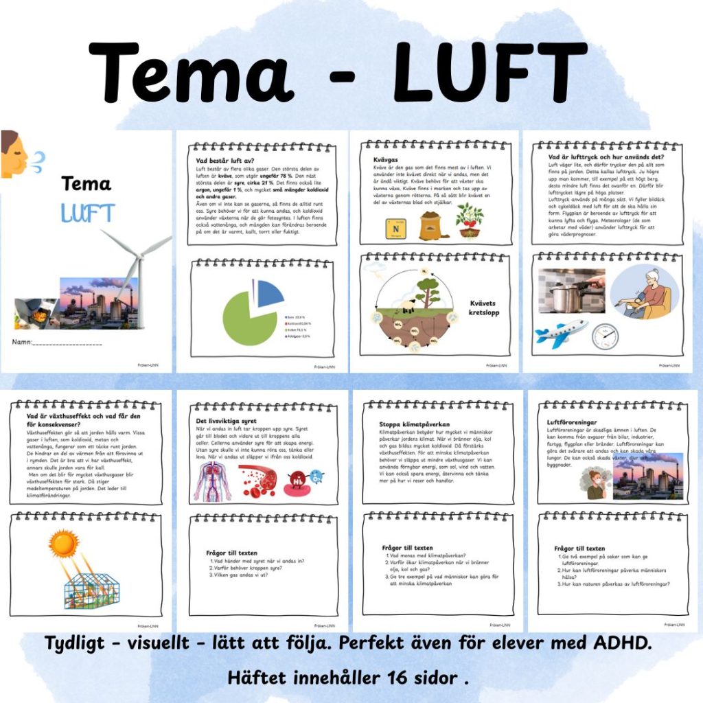 LUFT – Ett komplett arbetshäfte för Åk 4–6