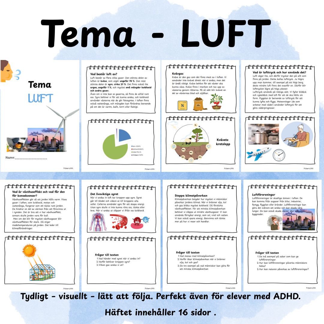 LUFT – Ett komplett arbetshäfte för Åk 4–6
