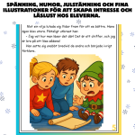 Kapitel 1-3 till julkalenderbok, läs- och ordförståelse övningar och extra aktivitetsblad. - bild 2