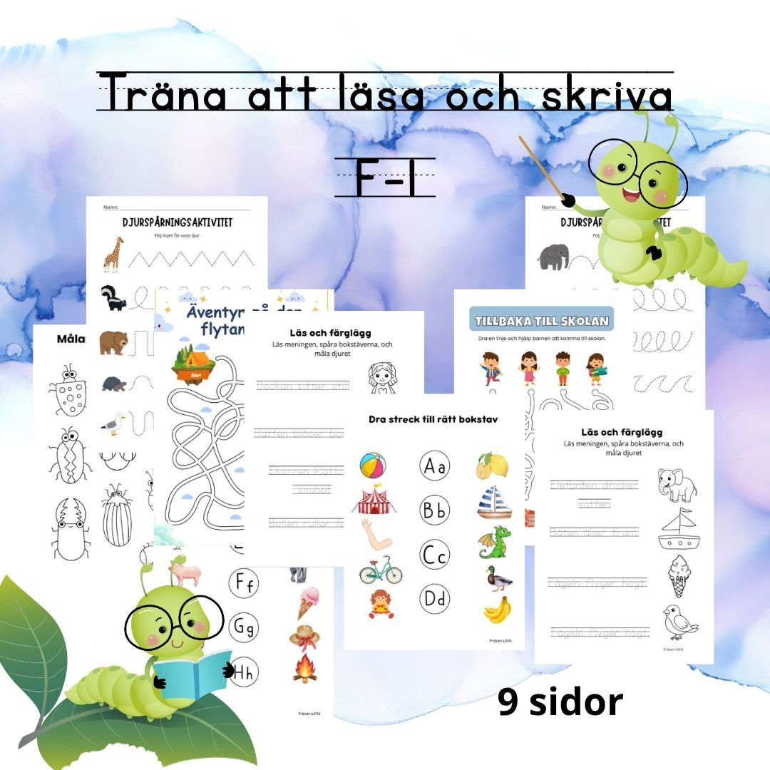 Träna att läsa och skriva, F-1