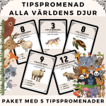 Tipspromenad – Alla världens djur (Paket) - bild 1