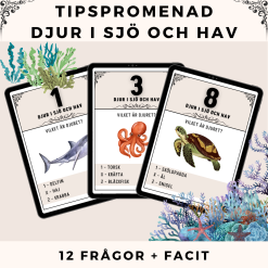 Tipspromenad - Djur i Sjö och Hav
