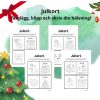 julkort – färglägg, klipp och skriv din hälsning!