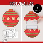 Julpyssel- Skrivmallar - bild 1