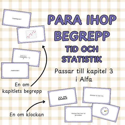 Para ihop begrepp: tid och statistik