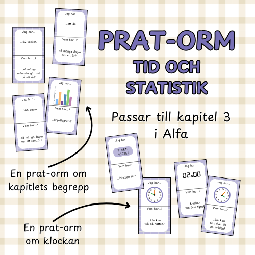 Pratorm begrepp: tid och statistik