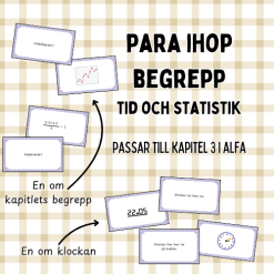 Para ihop begrepp: tid och statistik