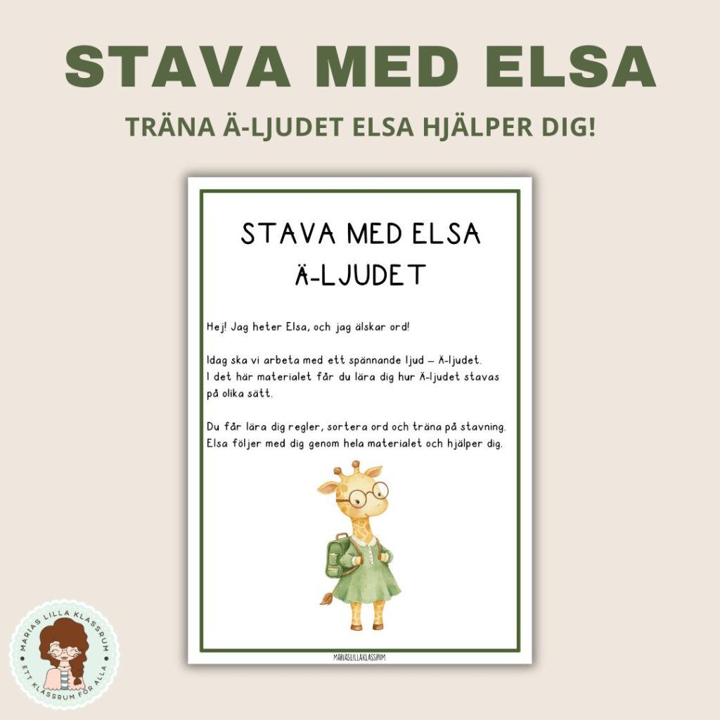 Stava med Elsa -Ä–ljudet