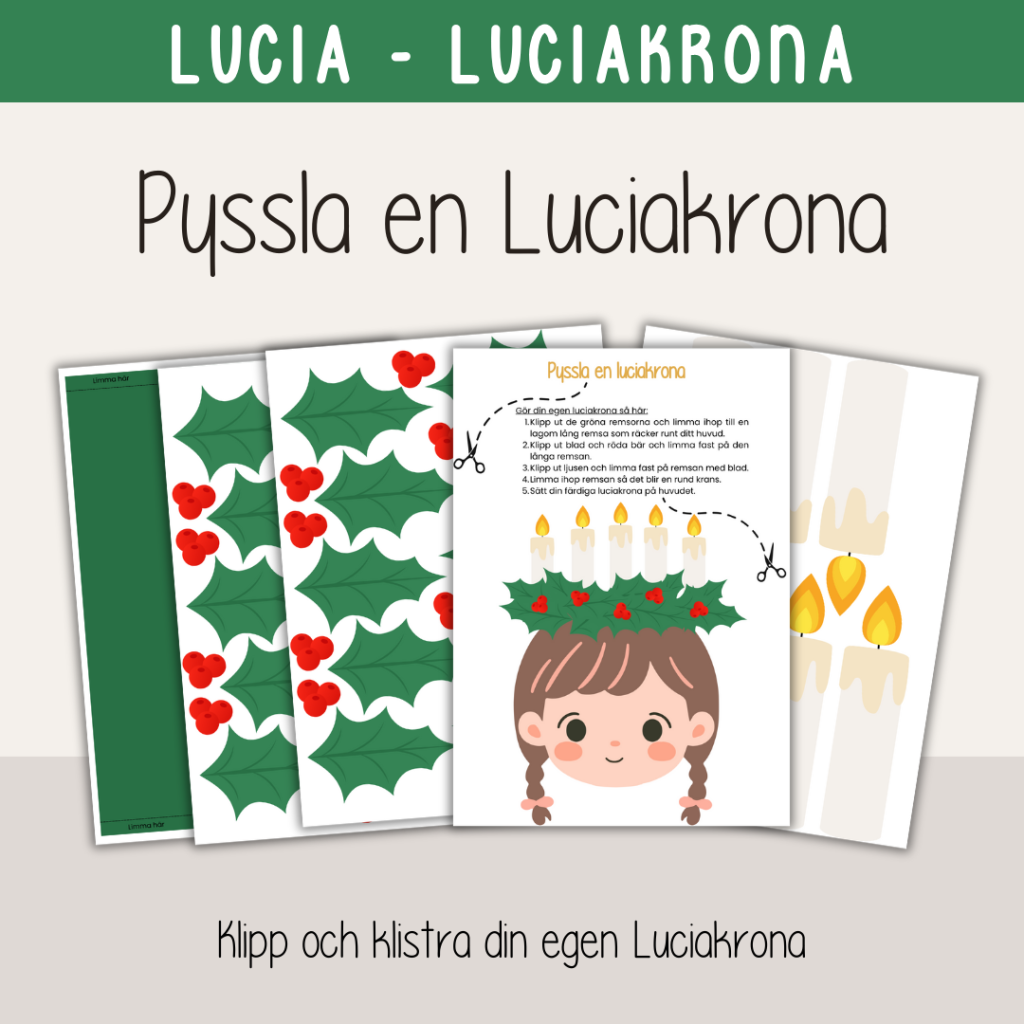 Lucia – Jul – Pyssla en egen Luciakrona