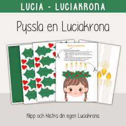 Lucia - Jul - Pyssla en egen Luciakrona