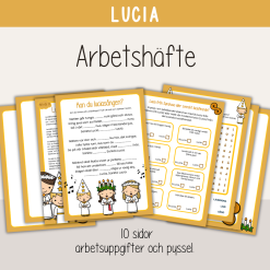 Lucia - Jul - Arbetshäfte med Luciatema