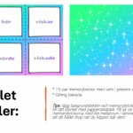 PAKET – memory substantiv & verb - bild 1