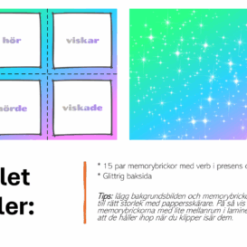 PAKET - memory substantiv & verb