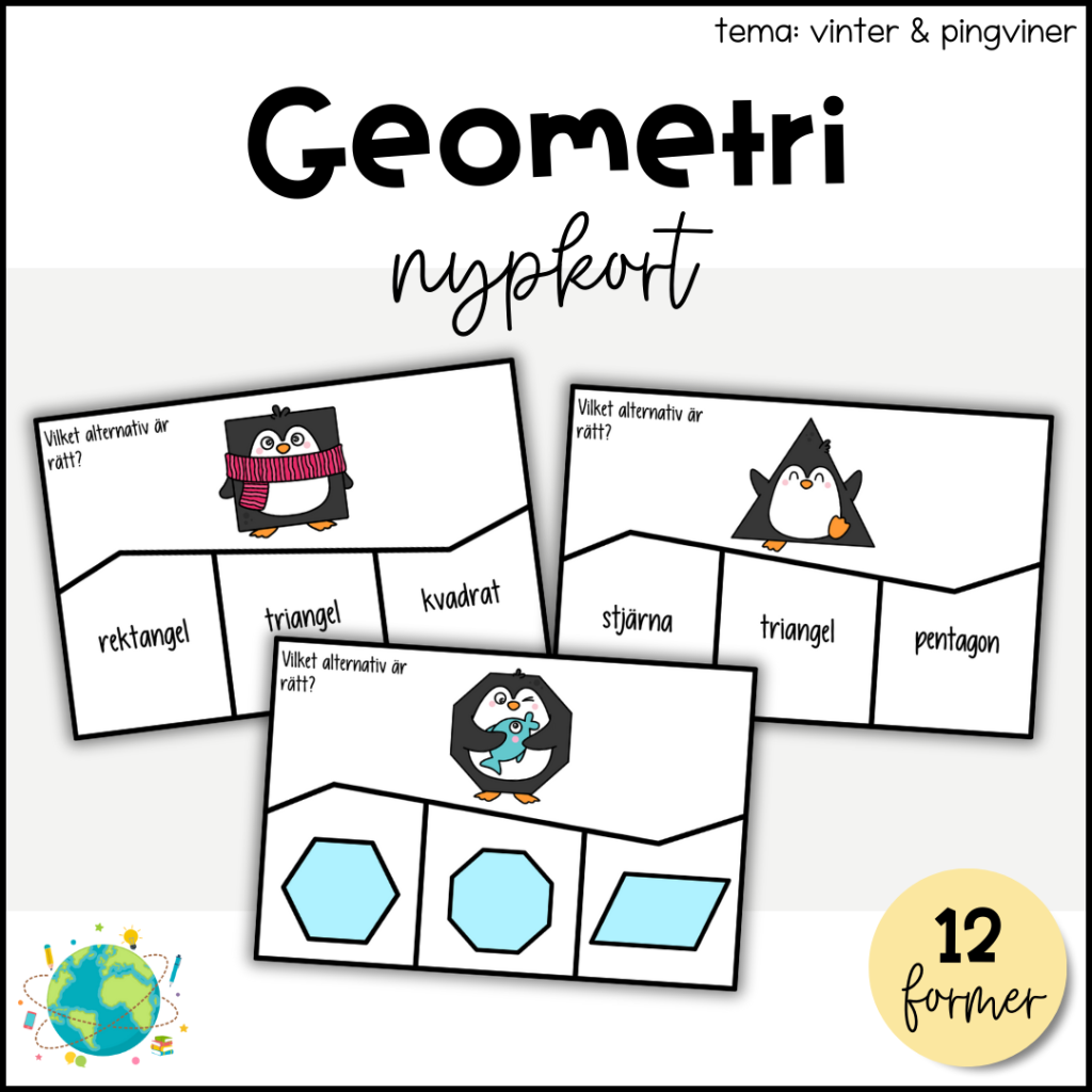 Nypkort – Geometri pingviner