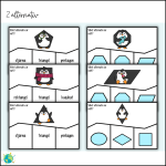 Nypkort – Geometri pingviner - bild 3