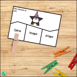 Nypkort - Geometri pingviner