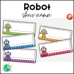 Robot – Namnskyltar - bild 1