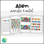 Alien – Mönster & antal - bild 1
