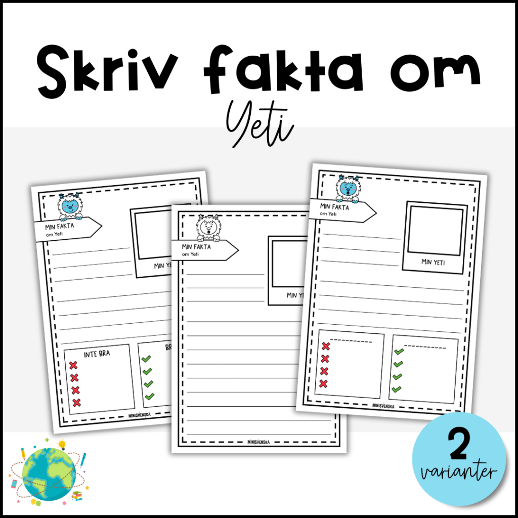 Skriv fakta om Yeti