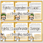 Lucia – Jul – Läsförståelse i tre nivåer med frågor - bild 2