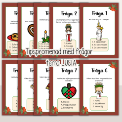 Lucia - Jul - Tipspromenad med Luciatema