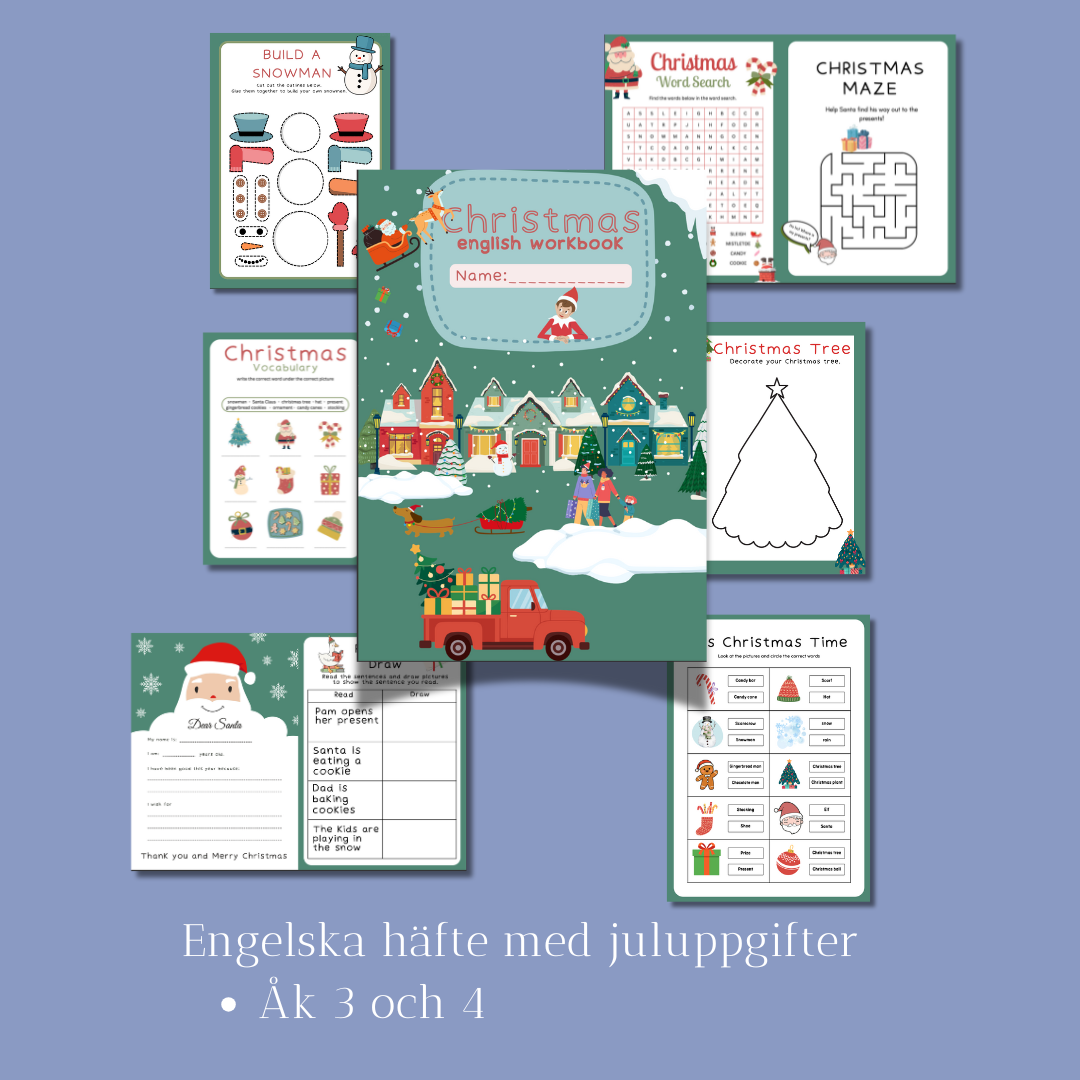 English christmas workbook