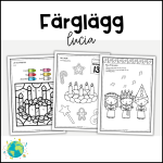Färglägg Lucia - bild 1