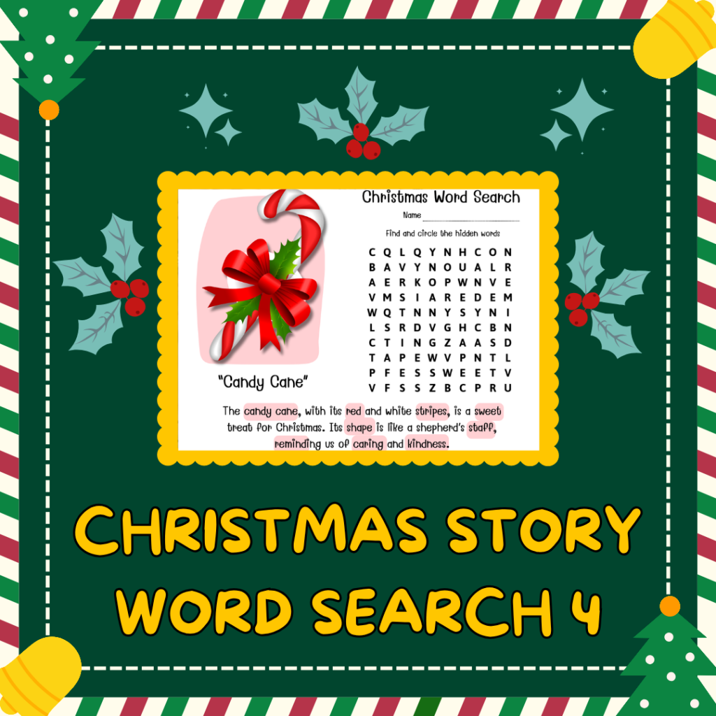 Enkel Engelska: Christmas Story Word Seach 4