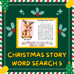 Enkel Engelska: Christmas Story Word Seach 5