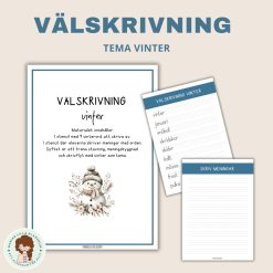 Välskrivning tema vinter