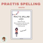 Practis spelling – winter - bild 1