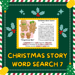 Enkel Engelska: Christmas Story Word Seach 7