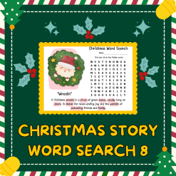 Enkel Engelska: Christmas Story Word Seach 8