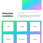 PAKET – memory substantiv & verb - bild 3