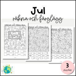 Räkna och färglägg - Jul