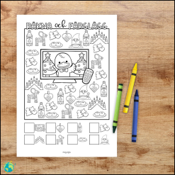 Räkna och färglägg - Jul