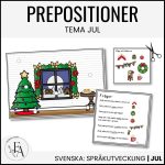 Träna på prepositioner | Tema jul - bild 1