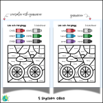 Läs och färglägg – Ord 4 - bild 3