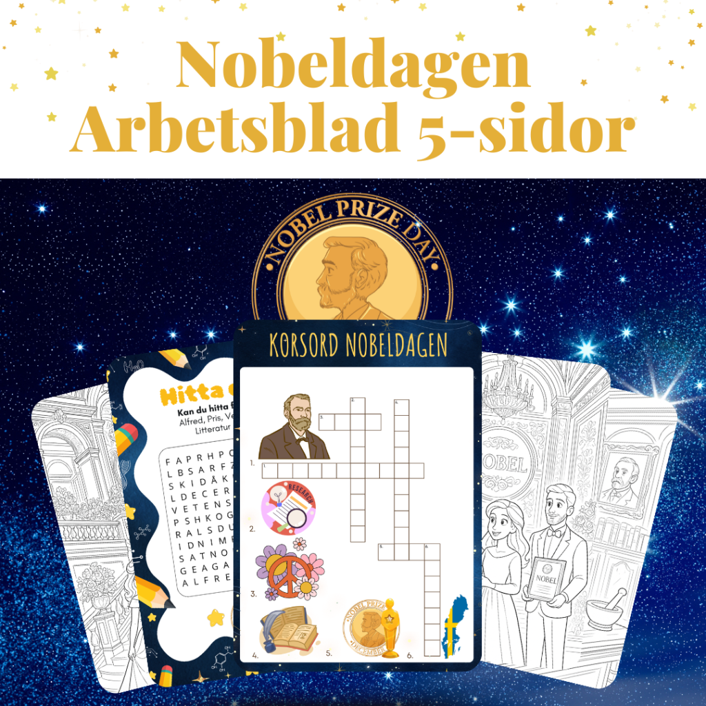 Nobeldagen – Arbetsblad 5st