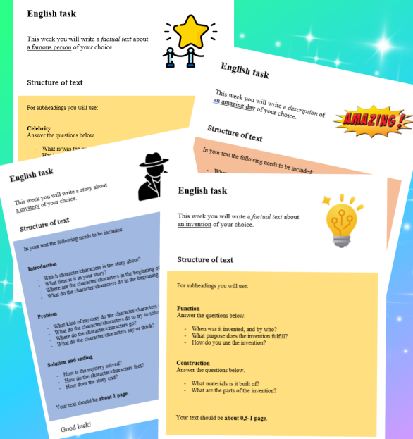 Uppgifter – svårare engelska