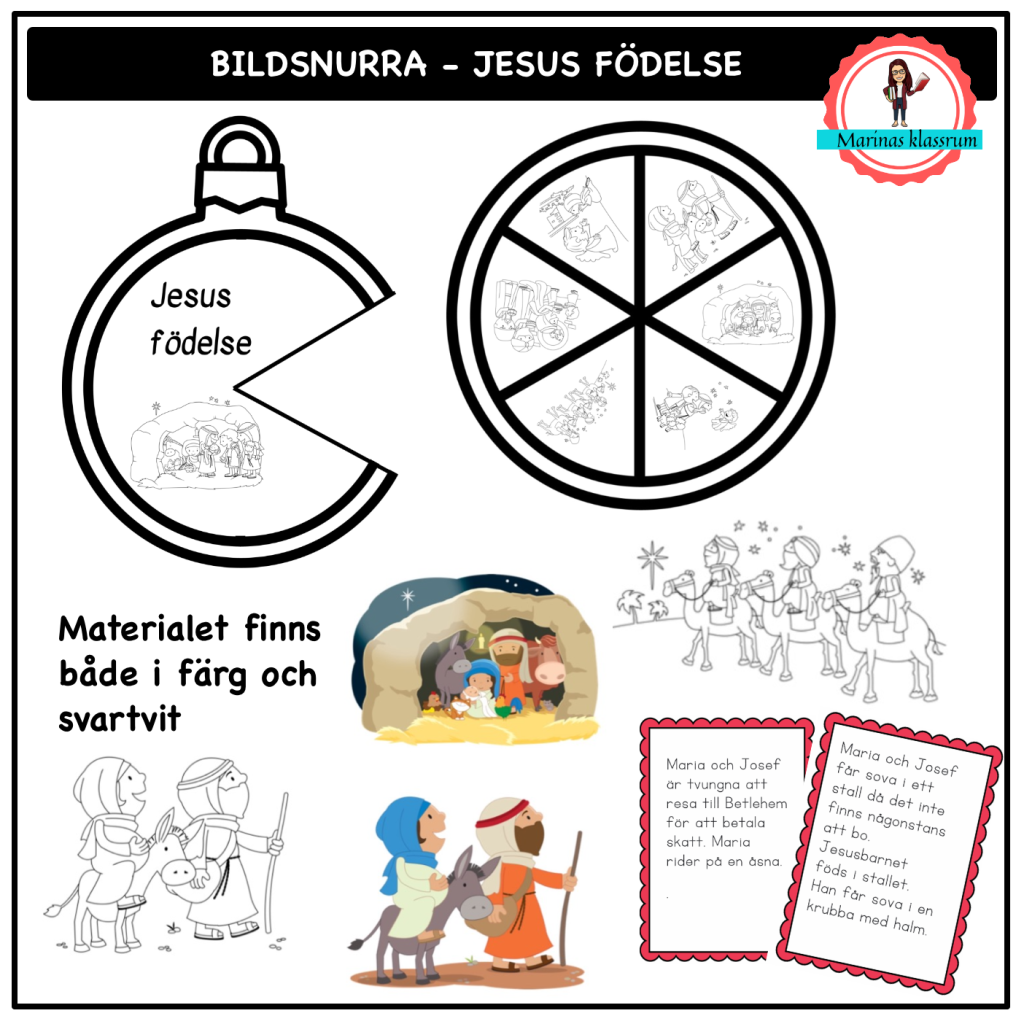 Jesus födelse – en bildsnurra