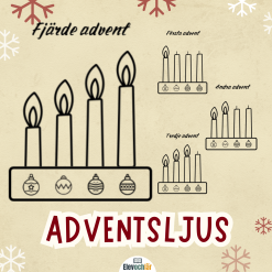 Adventsljus - måla adventsljusstakar