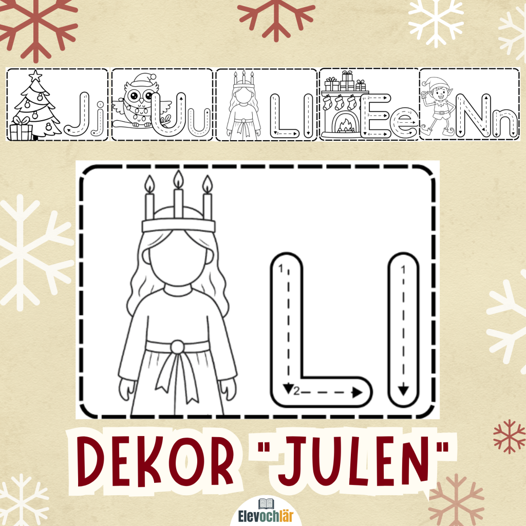 Dekor – spåra julen och måla