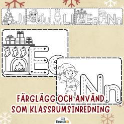 Dekor - spåra julen och måla