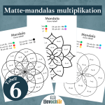 Matte-mandalas multiplikationstabellen 6, arbetsblad - bild 2