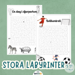 Labyrinter STORA! 5 stycken i olika teman + facit - bild 4