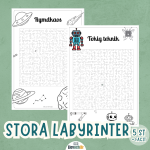 Labyrinter STORA! 5 stycken i olika teman + facit - bild 3
