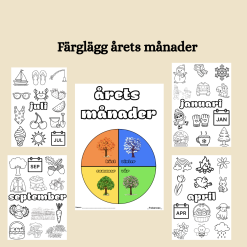Färglägg årets månader